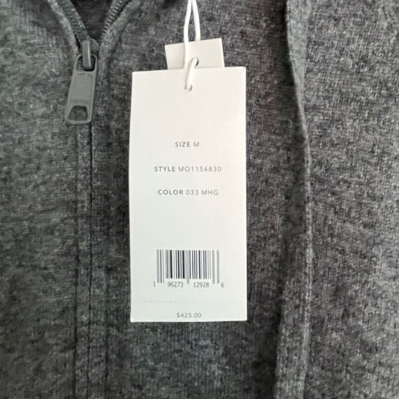 vince cashmere blended full-zip hooded sweatshirt - Picture 3 of 7